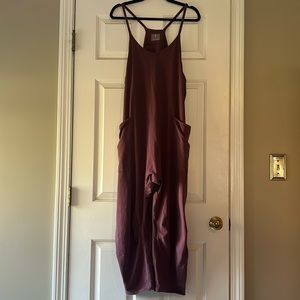 Burgundy Romper! Like new.  Oversized slouchy with pockets. Comfy